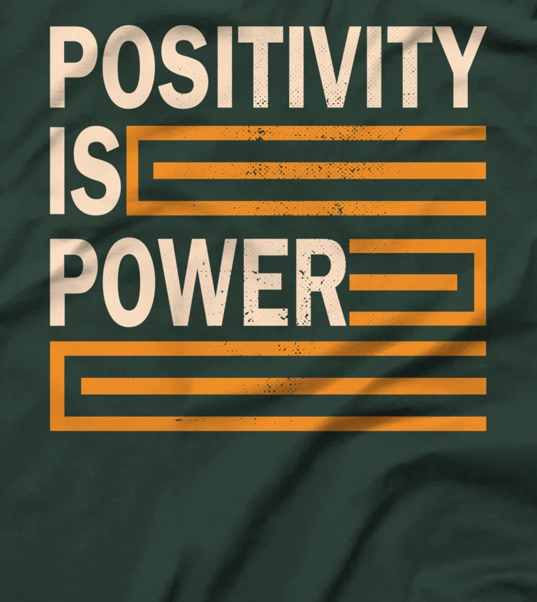 Positivity Is Power Retro Inspirational Motivational Quote T-Shirt