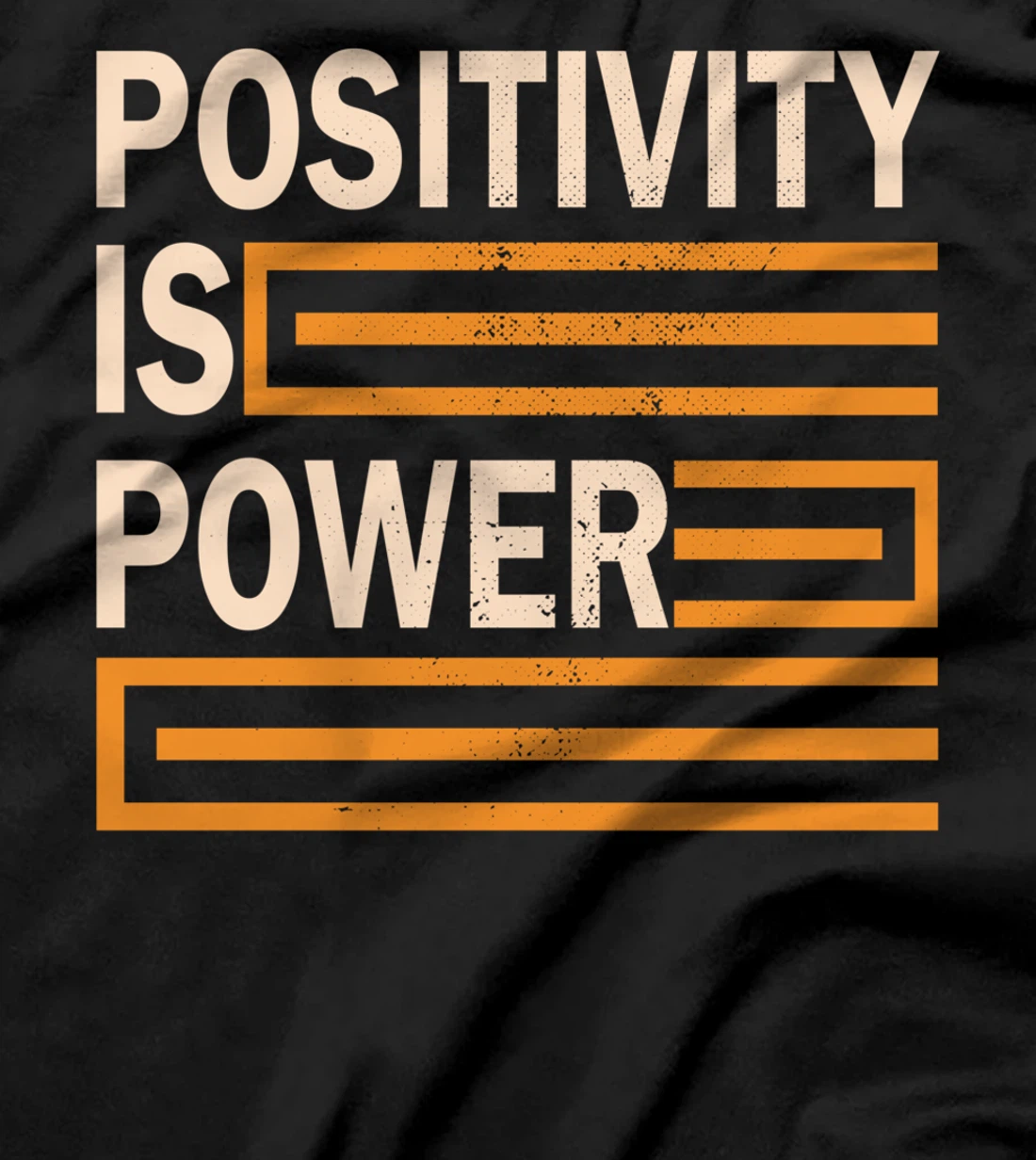 Positivity Is Power Retro Inspirational Motivational Quote T-Shirt