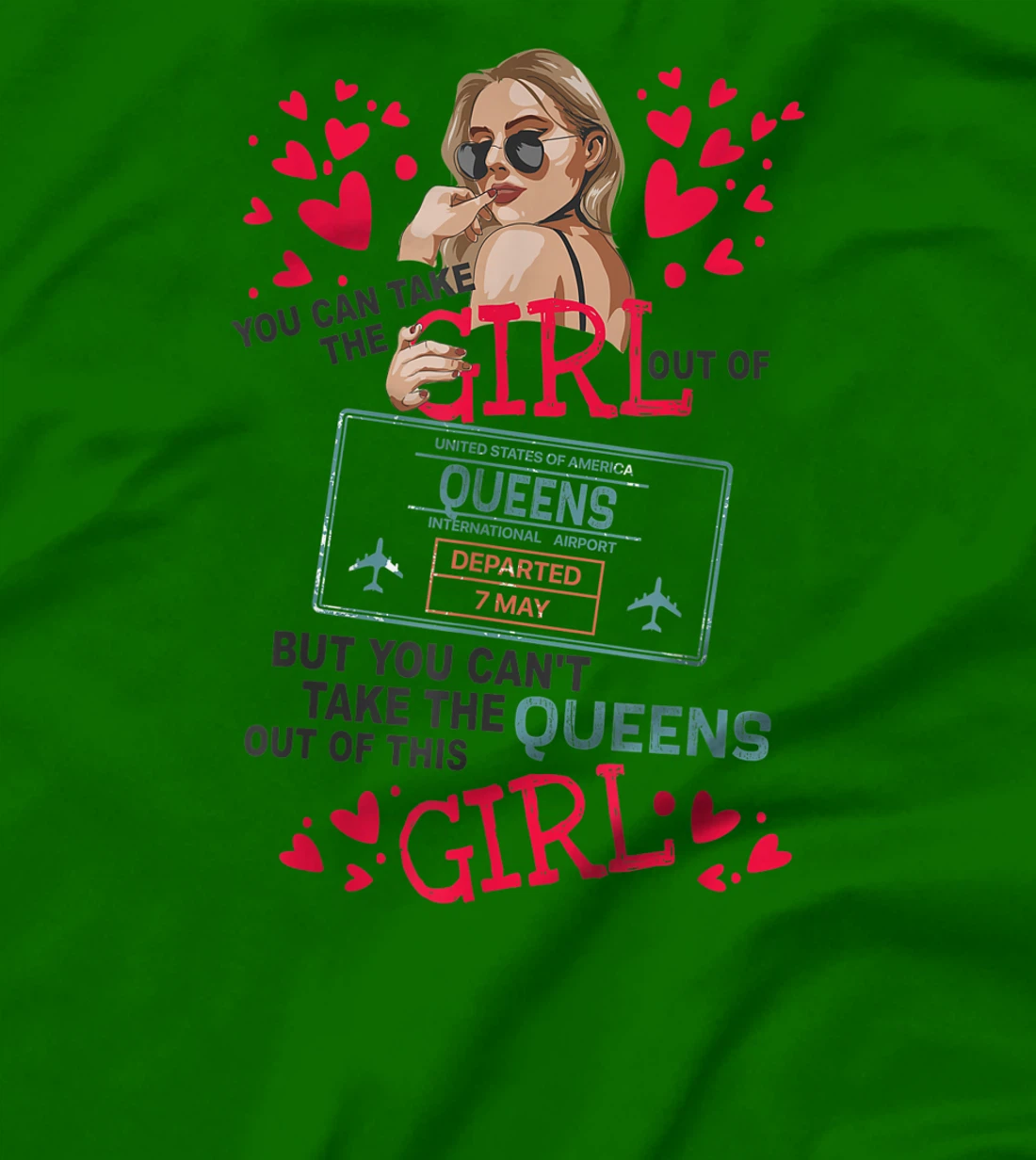 Womens Proud Queens Girl - Travel Queen From Queens New York T-Shirt, Kid T-Shirt and Women T-Shirt