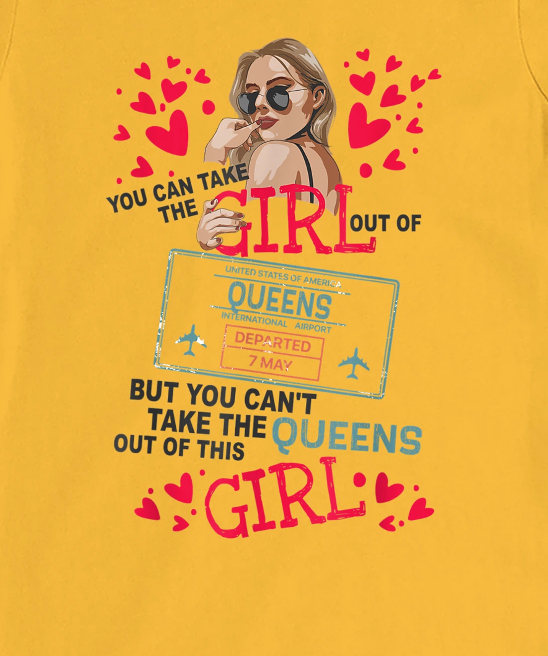 Womens Proud Queens Girl - Travel Queen From Queens New York T-Shirt, Kid T-Shirt and Women T-Shirt
