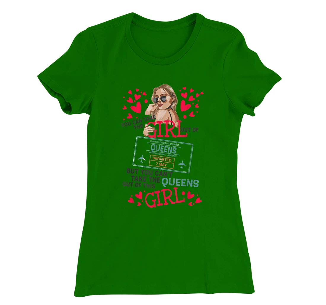Womens Proud Queens Girl - Travel Queen From Queens New York T-Shirt, Kid T-Shirt and Women T-Shirt