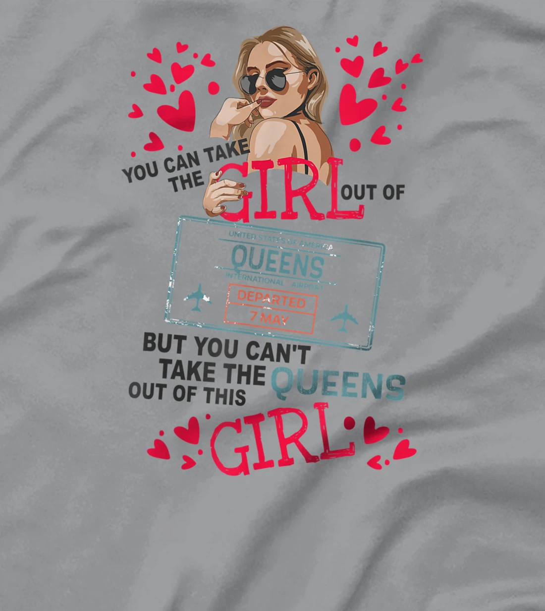 Womens Proud Queens Girl - Travel Queen From Queens New York T-Shirt, Kid T-Shirt and Women T-Shirt