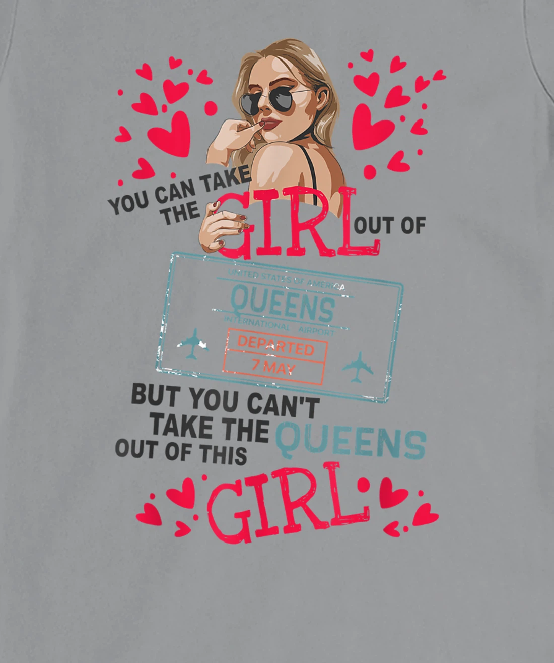 Womens Proud Queens Girl - Travel Queen From Queens New York T-Shirt, Kid T-Shirt and Women T-Shirt
