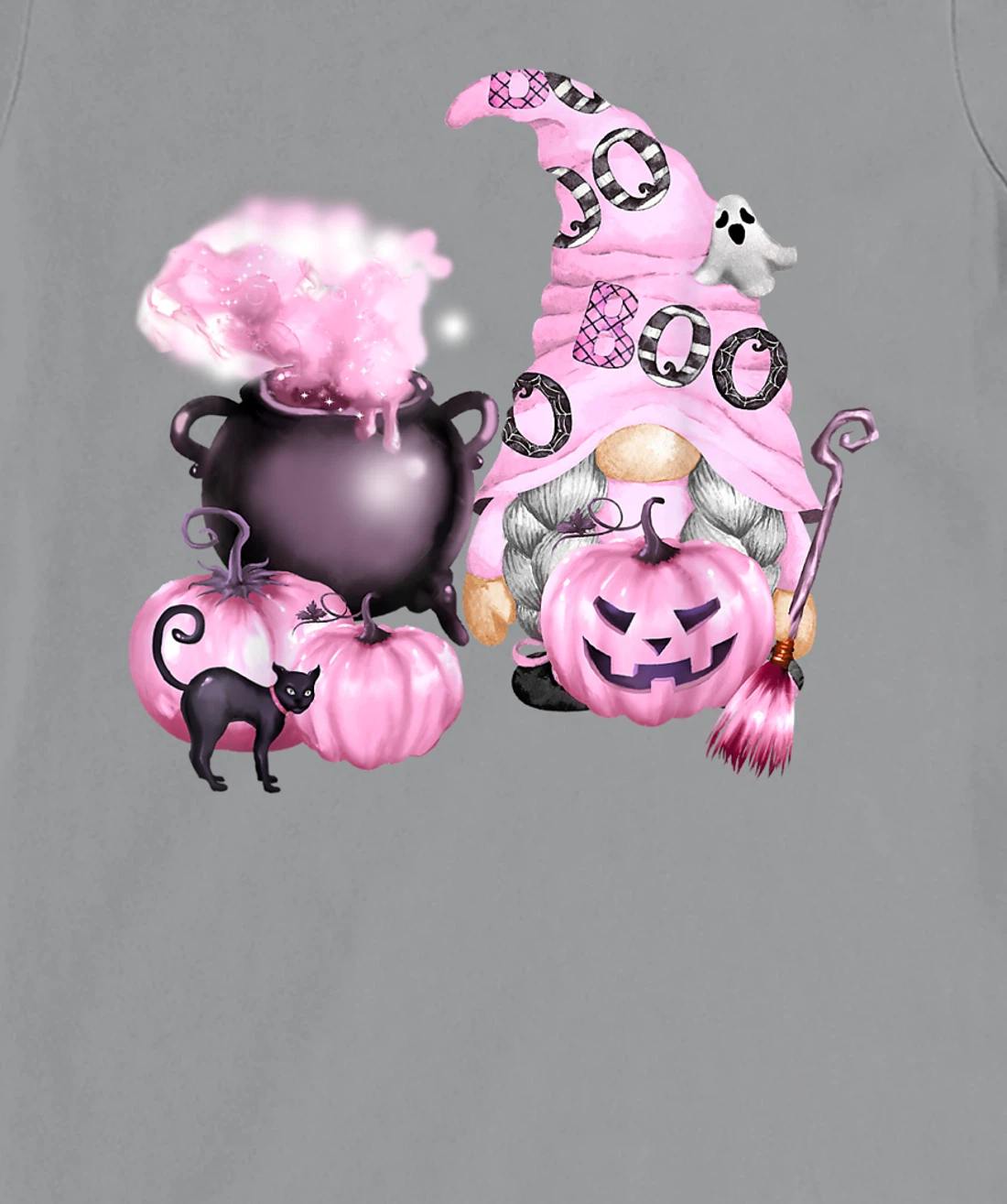 In October We Wear Pink Gnome Breast Cancer Awareness T-Shirt, Women T-Shirt