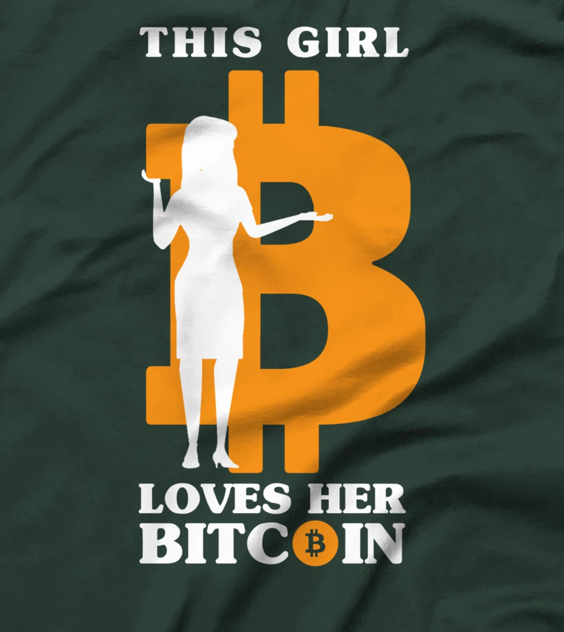 This Girl Loves Her Bitcoin Funny Crypto Investor T-Shirt