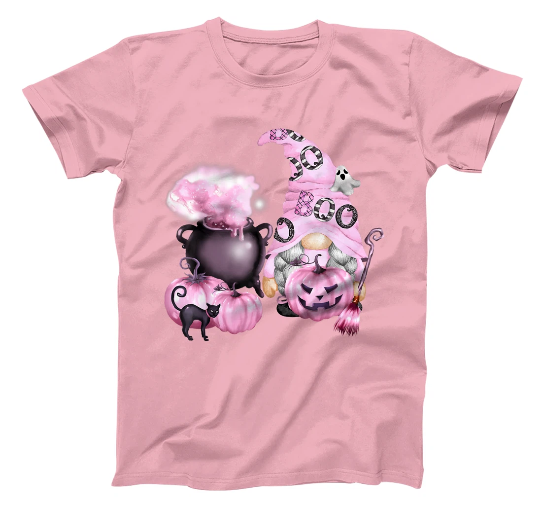 In October We Wear Pink Gnome Breast Cancer Awareness T-Shirt, Women T-Shirt