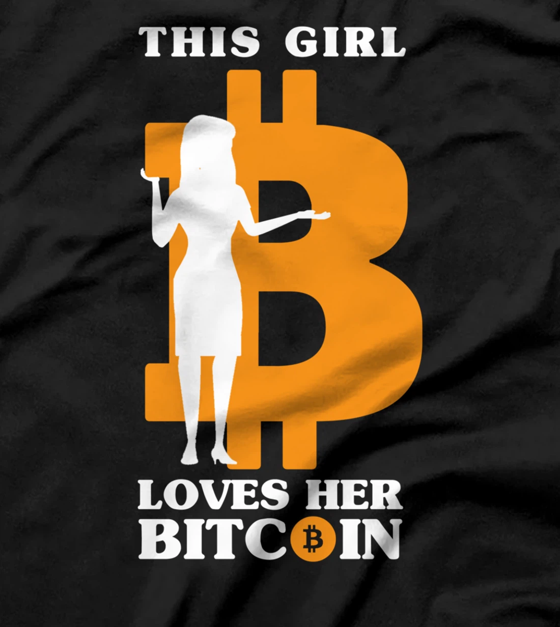 This Girl Loves Her Bitcoin Funny Crypto Investor T-Shirt