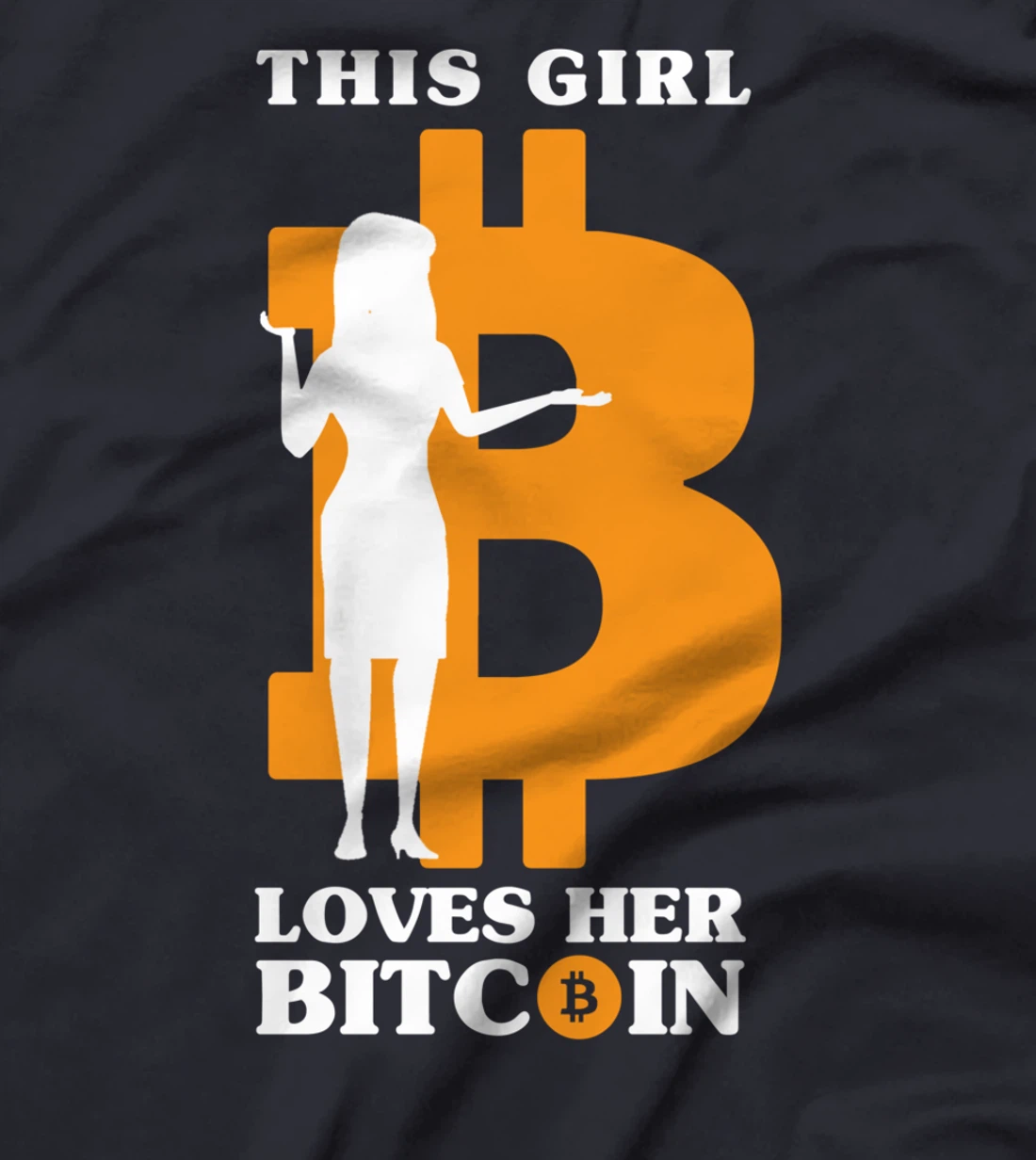 This Girl Loves Her Bitcoin Funny Crypto Investor T-Shirt