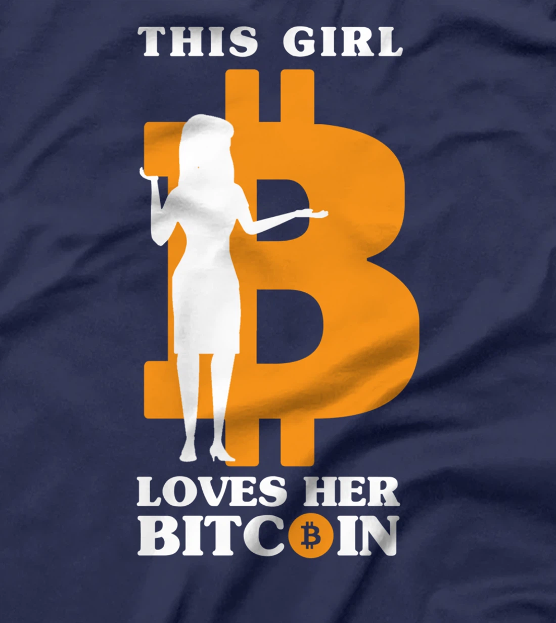 This Girl Loves Her Bitcoin Funny Crypto Investor T-Shirt
