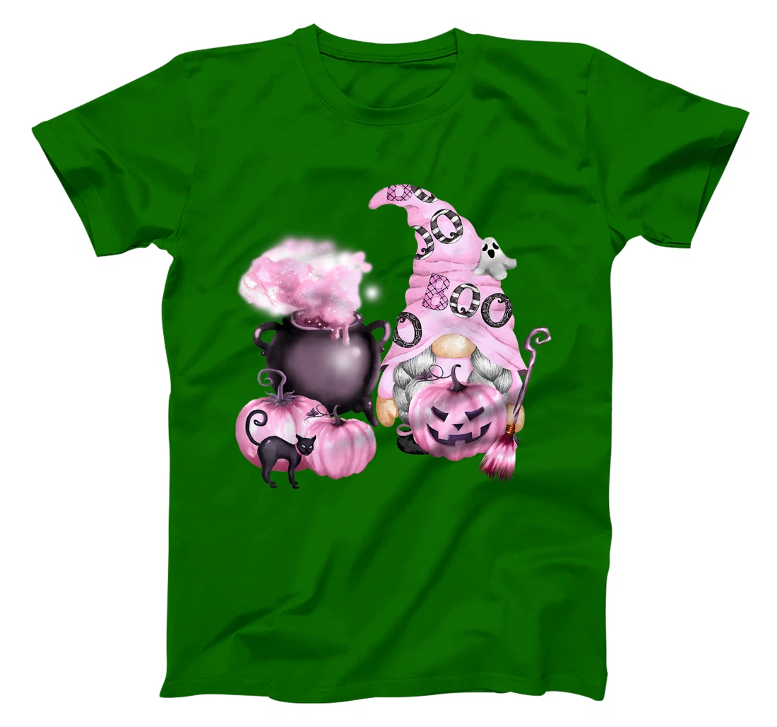 In October We Wear Pink Gnome Breast Cancer Awareness T-Shirt, Women T-Shirt