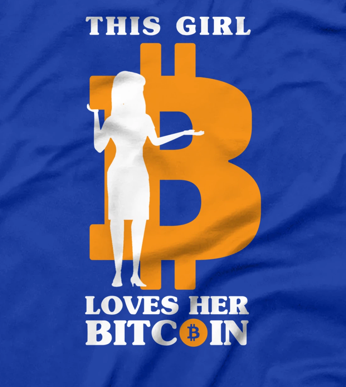 This Girl Loves Her Bitcoin Funny Crypto Investor T-Shirt