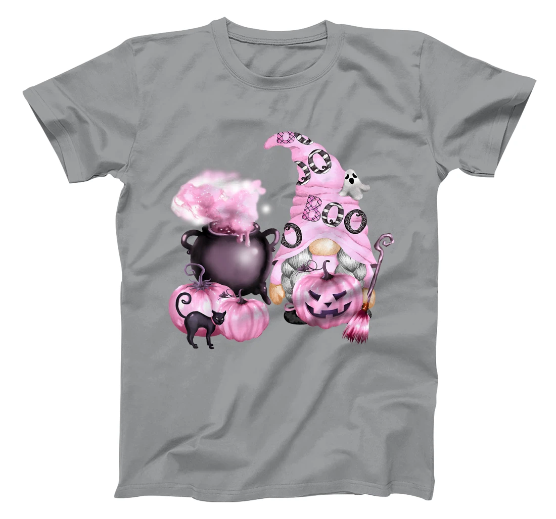 In October We Wear Pink Gnome Breast Cancer Awareness T-Shirt, Women T-Shirt