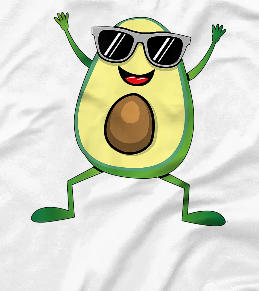 Womens Vegan Food Graphic - Guacamole - Cute Dancing Avocado T-Shirt, Kid T-Shirt and Women T-Shirt