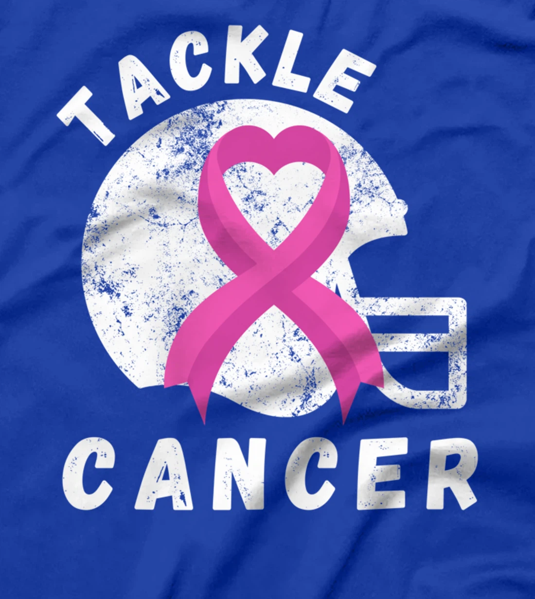 Tackle Breast Cancer Football Pink Ribbon Awareness T-Shirt