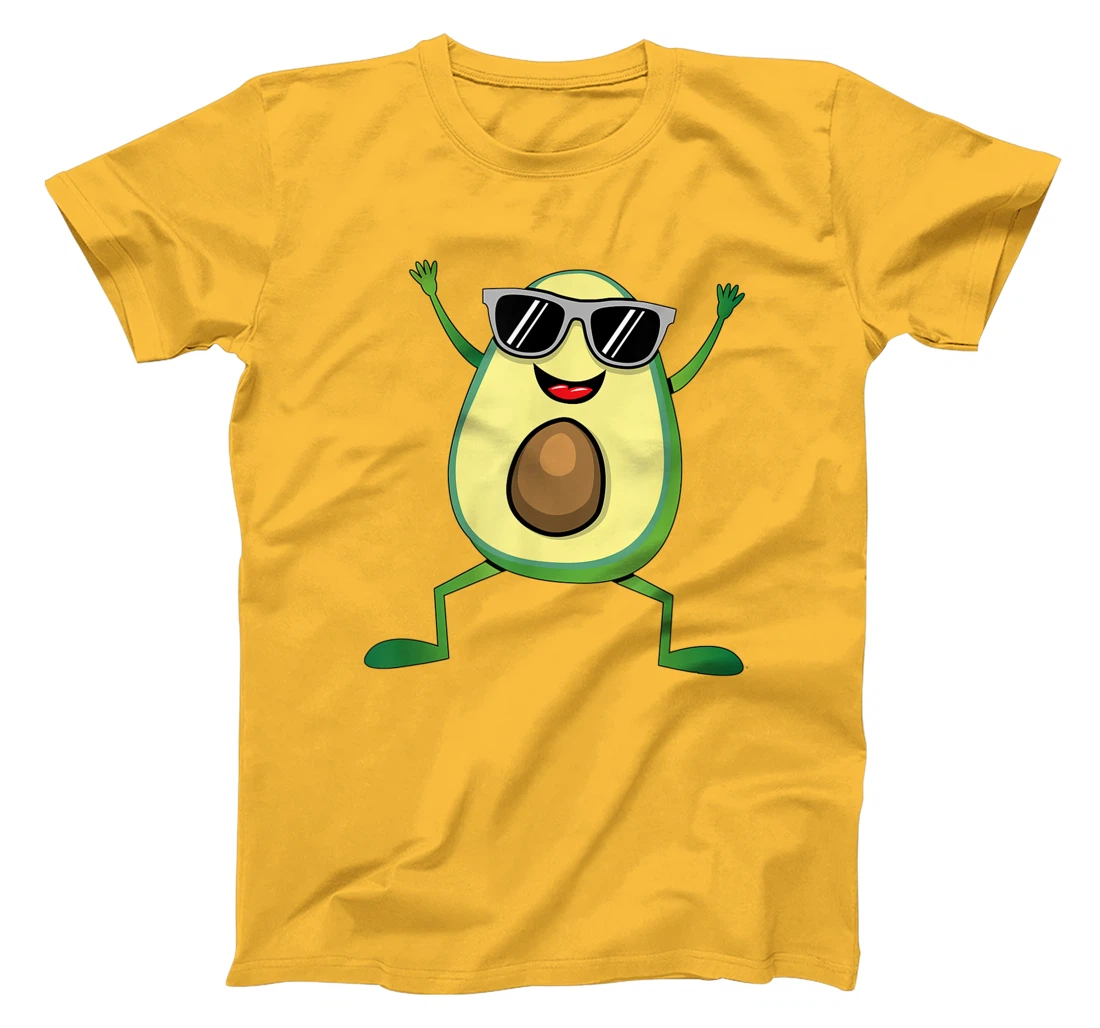 Womens Vegan Food Graphic - Guacamole - Cute Dancing Avocado T-Shirt, Kid T-Shirt and Women T-Shirt
