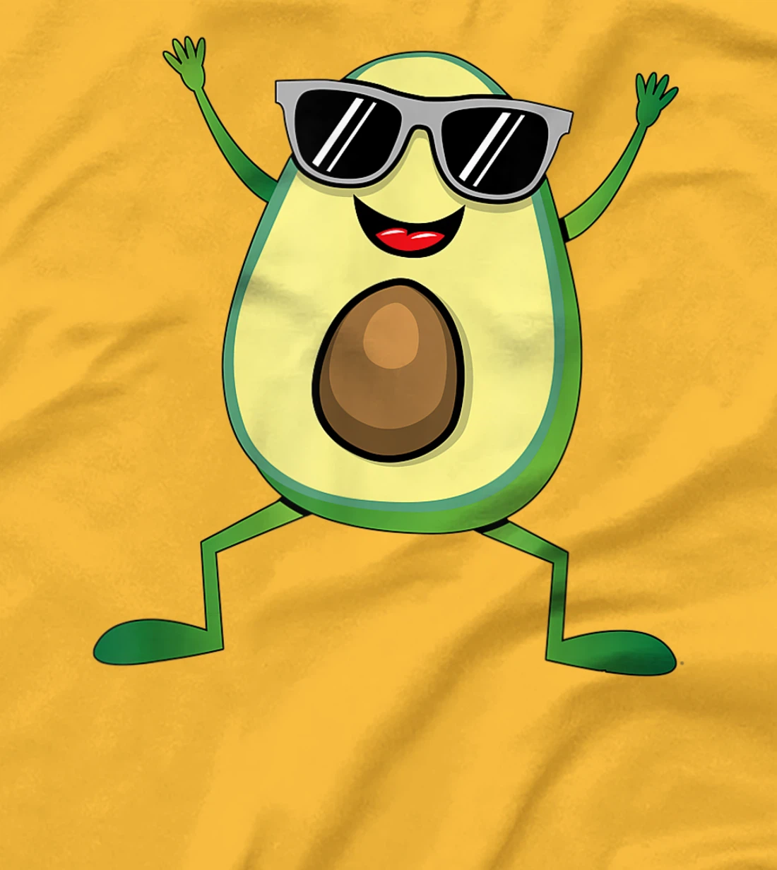 Womens Vegan Food Graphic - Guacamole - Cute Dancing Avocado T-Shirt, Kid T-Shirt and Women T-Shirt