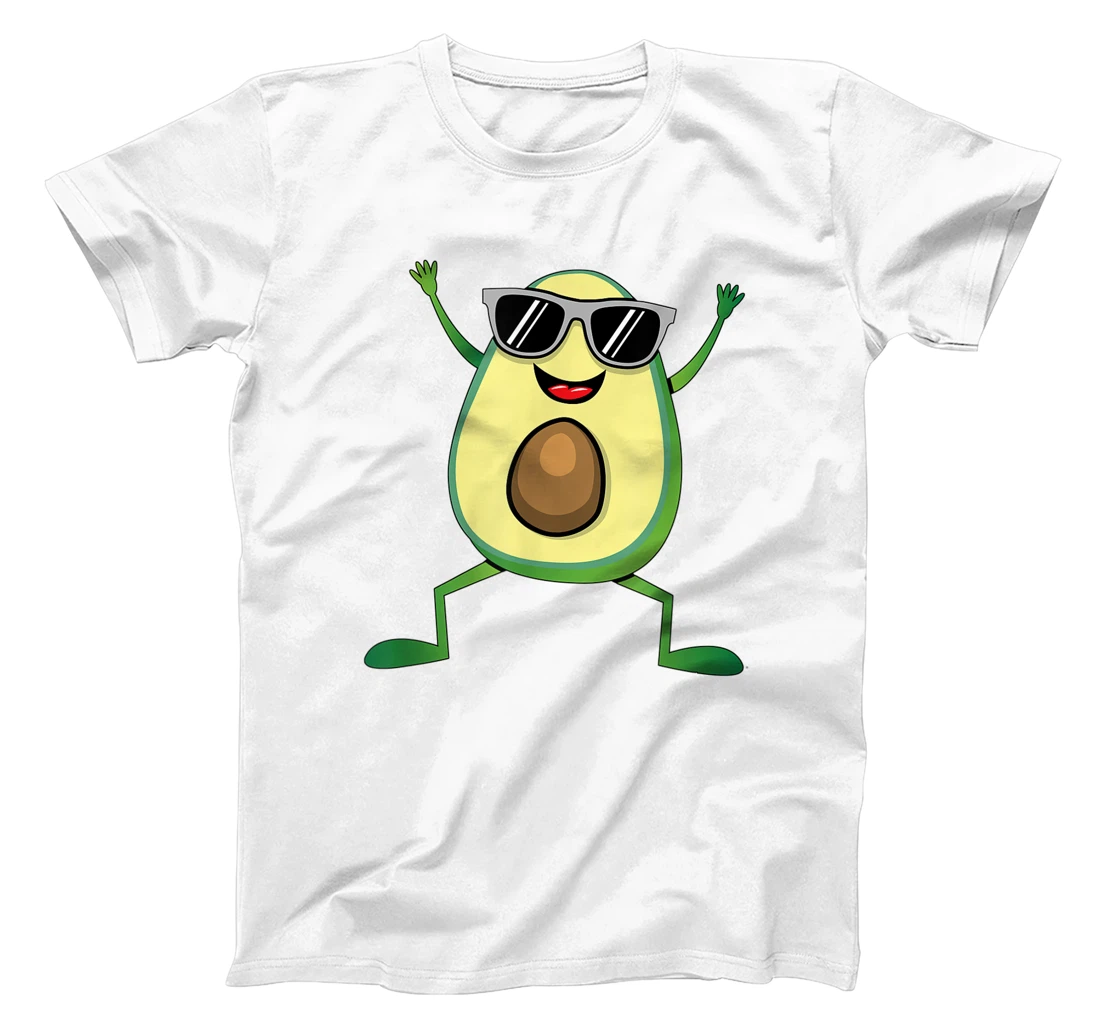 Womens Vegan Food Graphic - Guacamole - Cute Dancing Avocado T-Shirt, Kid T-Shirt and Women T-Shirt