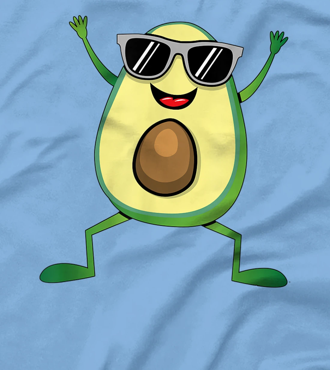 Womens Vegan Food Graphic - Guacamole - Cute Dancing Avocado T-Shirt, Kid T-Shirt and Women T-Shirt