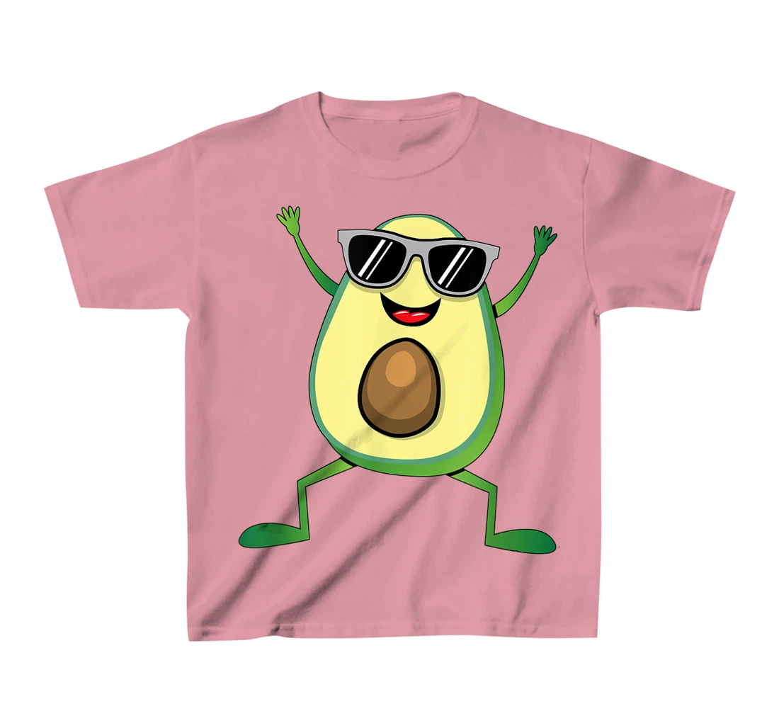Womens Vegan Food Graphic - Guacamole - Cute Dancing Avocado T-Shirt, Kid T-Shirt and Women T-Shirt
