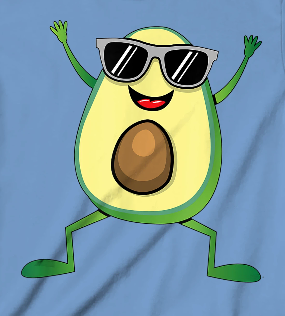 Womens Vegan Food Graphic - Guacamole - Cute Dancing Avocado T-Shirt, Kid T-Shirt and Women T-Shirt
