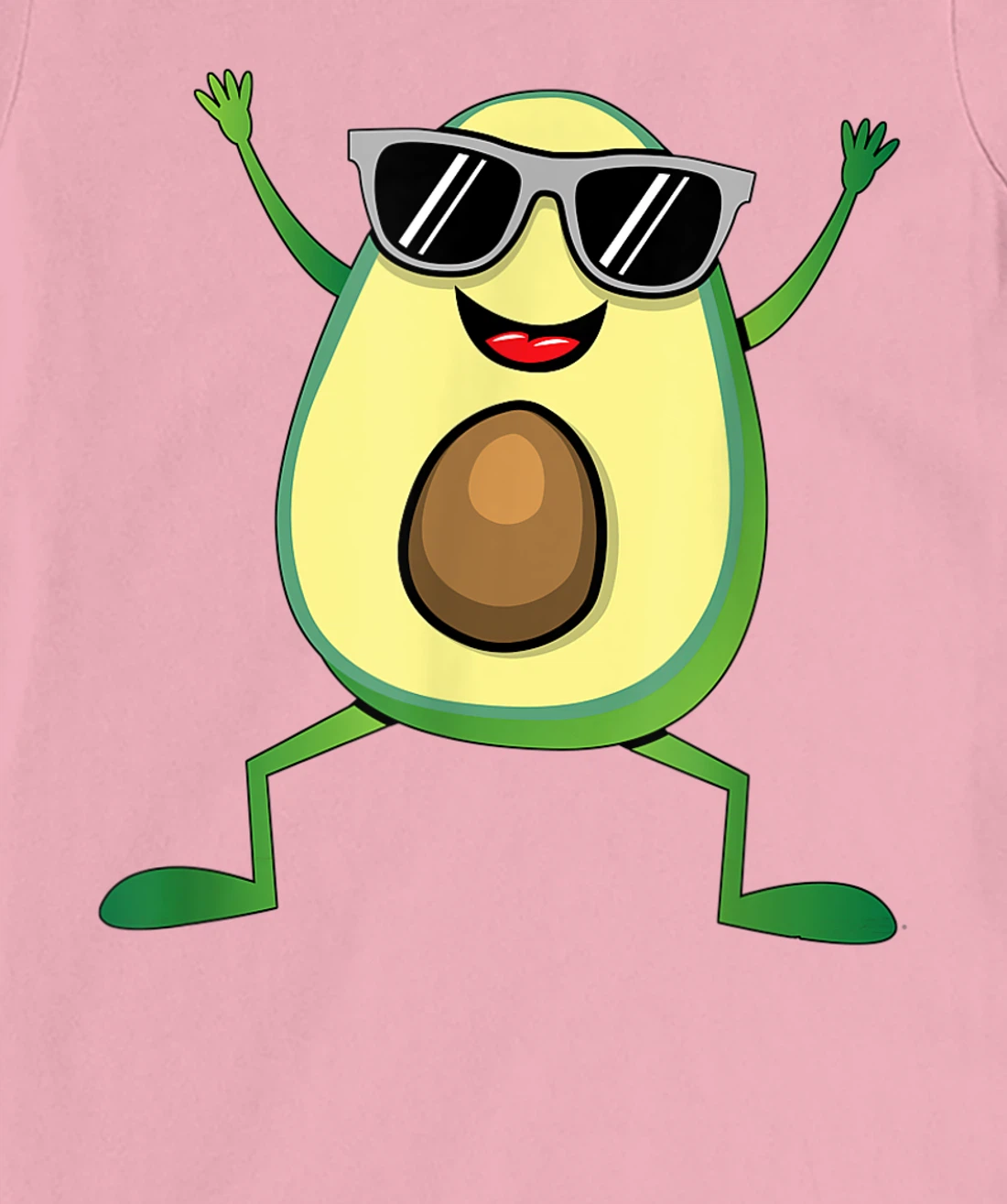 Womens Vegan Food Graphic - Guacamole - Cute Dancing Avocado T-Shirt, Kid T-Shirt and Women T-Shirt