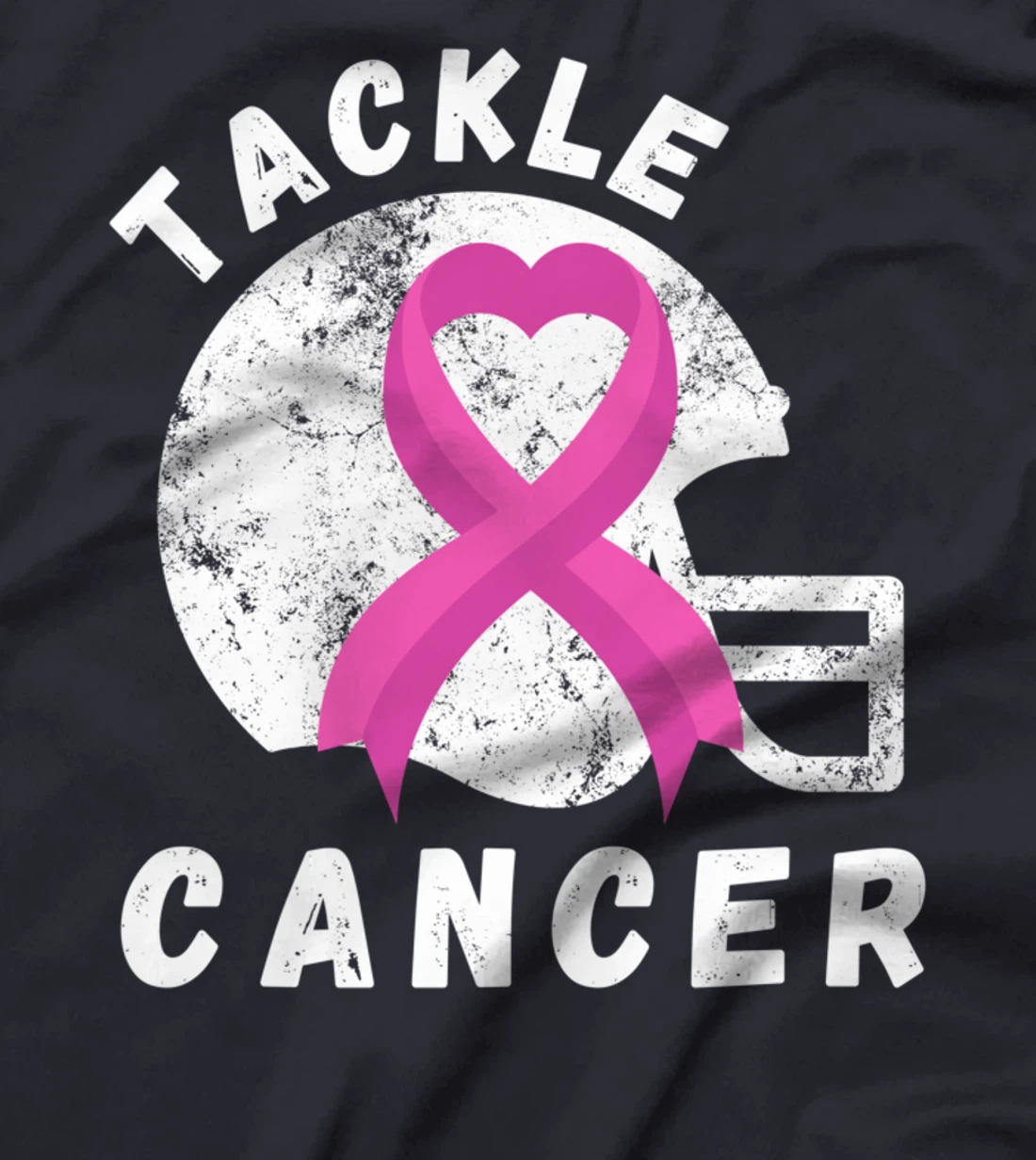 Tackle Breast Cancer Football Pink Ribbon Awareness T-Shirt