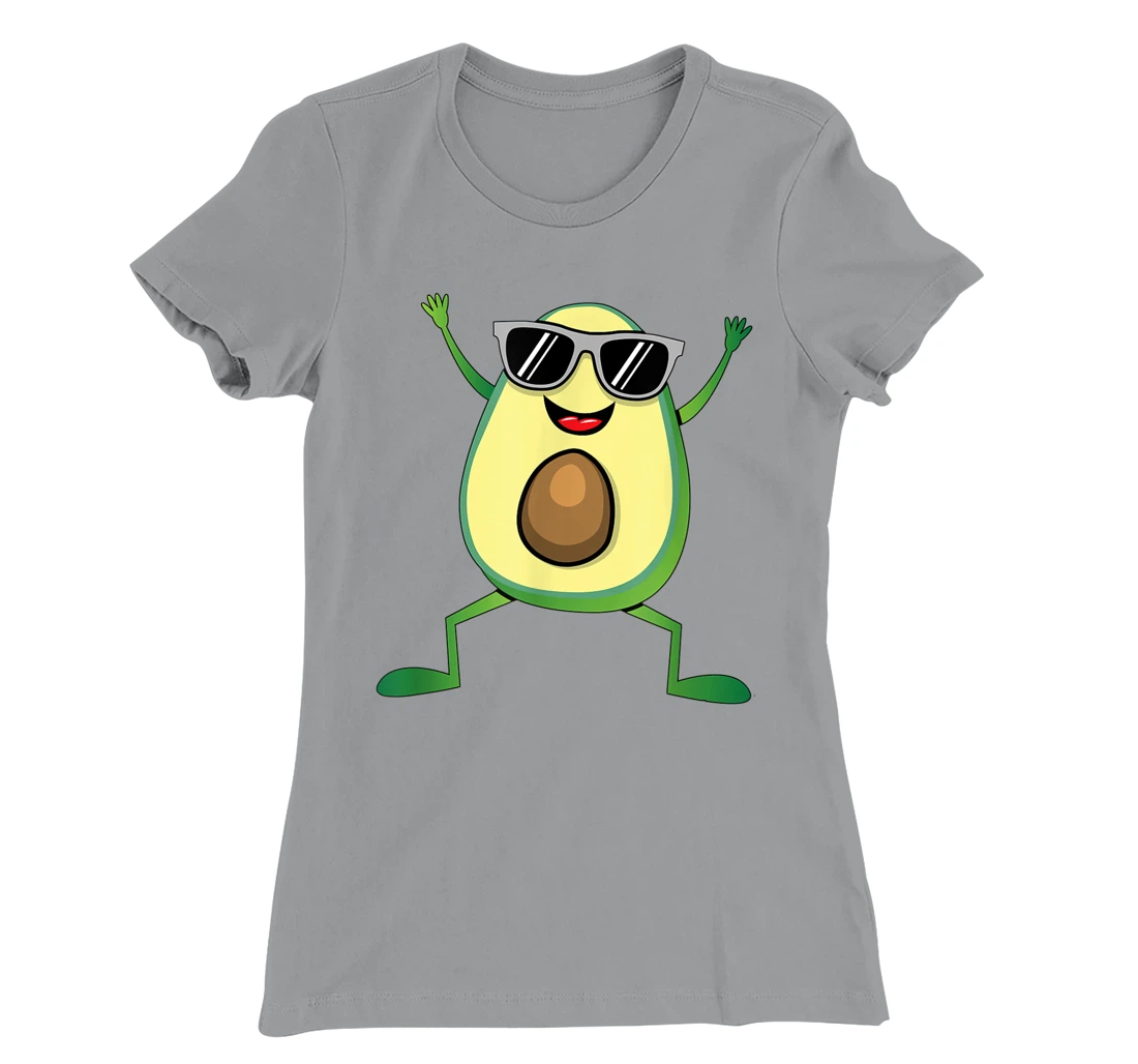 Womens Vegan Food Graphic - Guacamole - Cute Dancing Avocado T-Shirt, Kid T-Shirt and Women T-Shirt