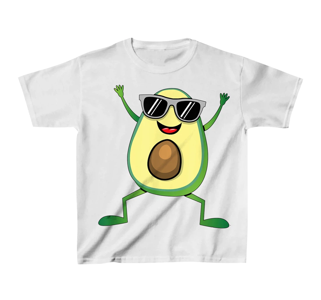 Womens Vegan Food Graphic - Guacamole - Cute Dancing Avocado T-Shirt, Kid T-Shirt and Women T-Shirt