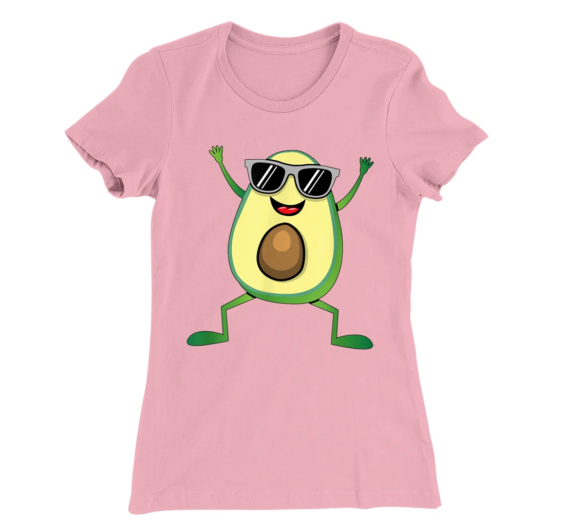 Womens Vegan Food Graphic - Guacamole - Cute Dancing Avocado T-Shirt, Kid T-Shirt and Women T-Shirt