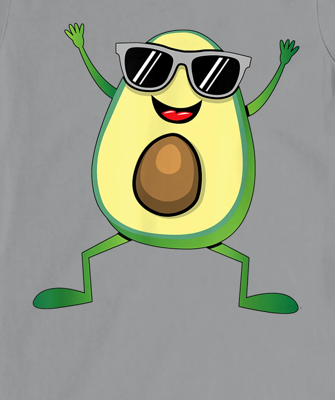 Womens Vegan Food Graphic - Guacamole - Cute Dancing Avocado T-Shirt, Kid T-Shirt and Women T-Shirt