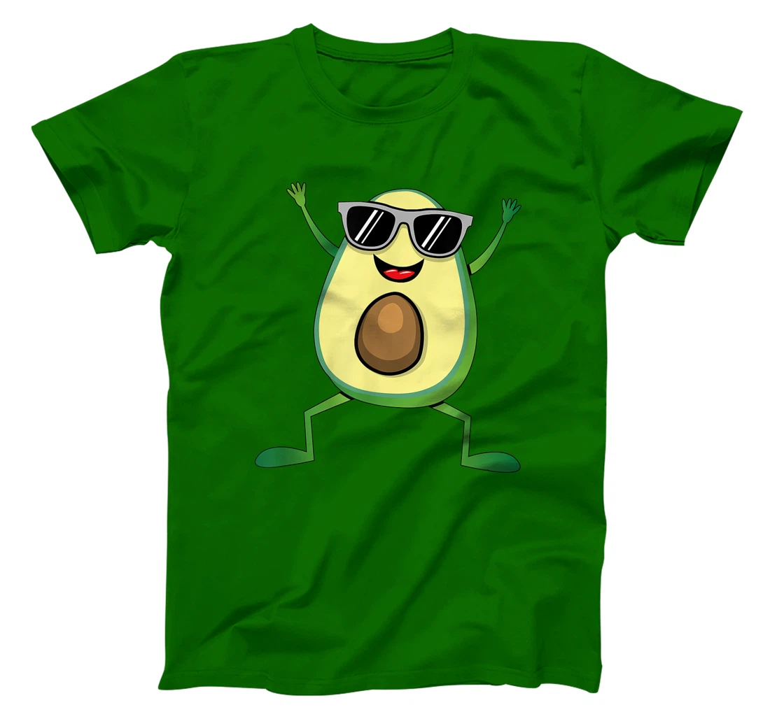 Womens Vegan Food Graphic - Guacamole - Cute Dancing Avocado T-Shirt, Kid T-Shirt and Women T-Shirt