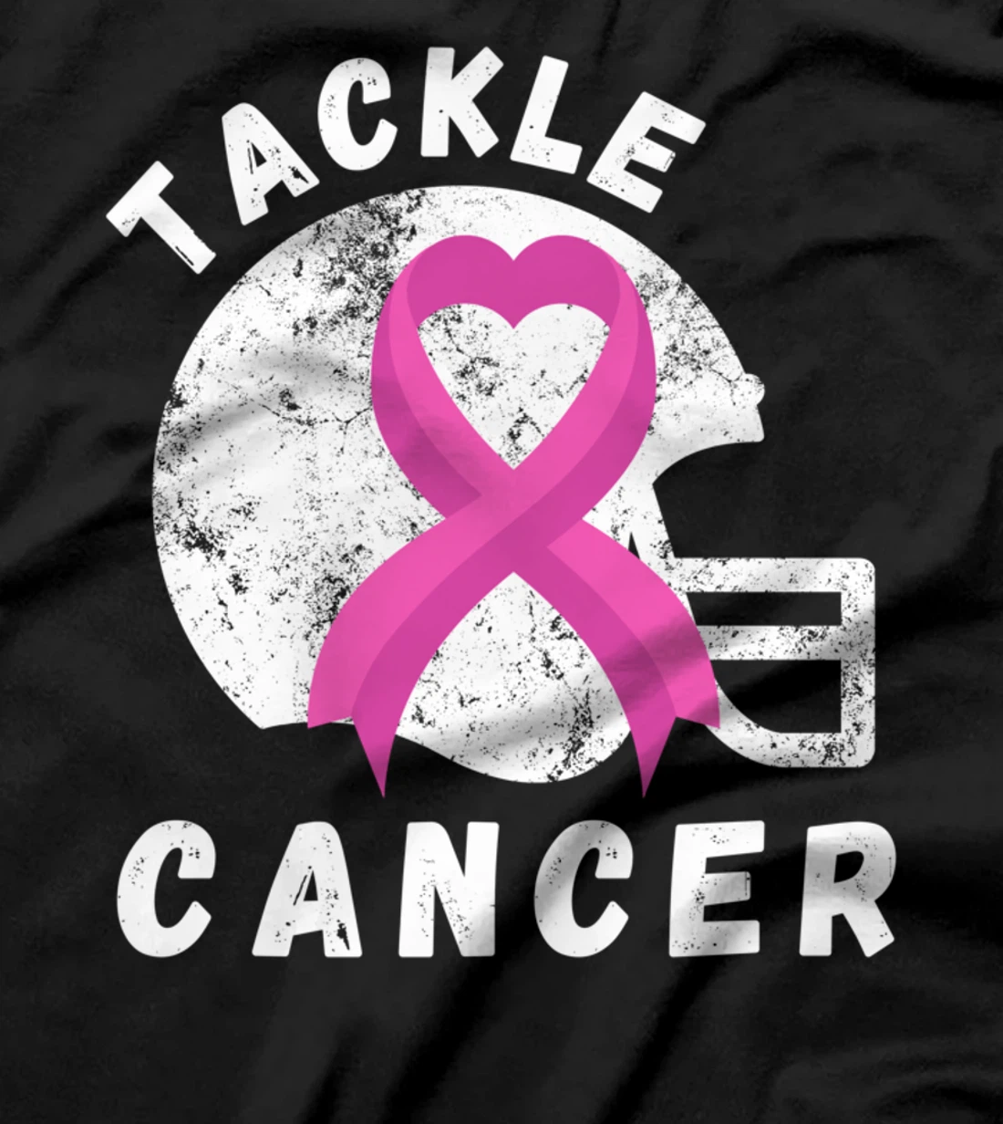 Tackle Breast Cancer Football Pink Ribbon Awareness T-Shirt