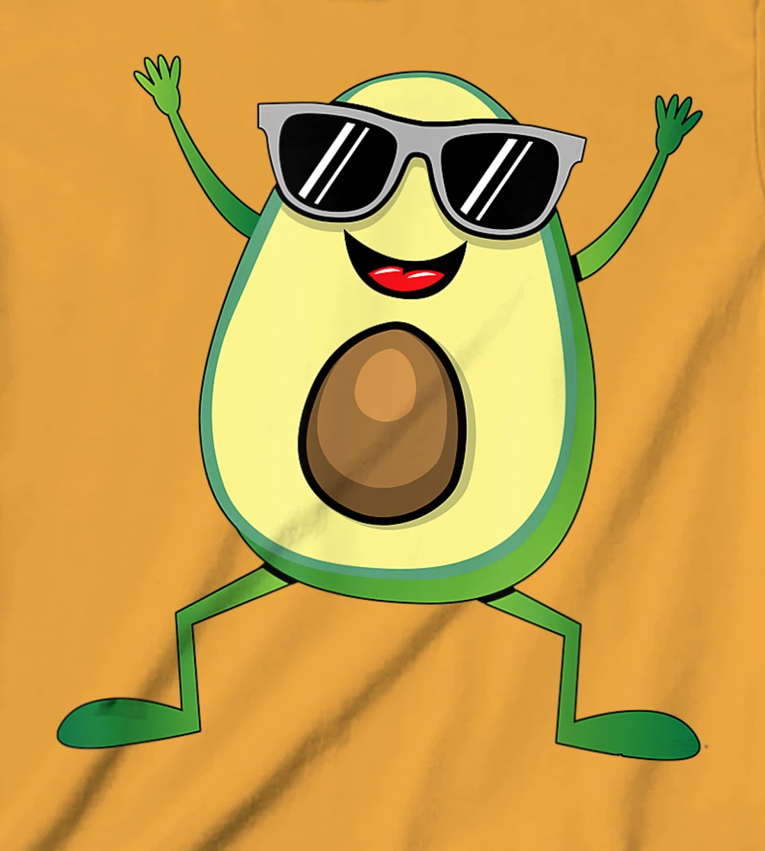 Womens Vegan Food Graphic - Guacamole - Cute Dancing Avocado T-Shirt, Kid T-Shirt and Women T-Shirt