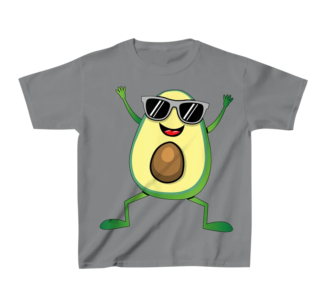 Womens Vegan Food Graphic - Guacamole - Cute Dancing Avocado T-Shirt, Kid T-Shirt and Women T-Shirt