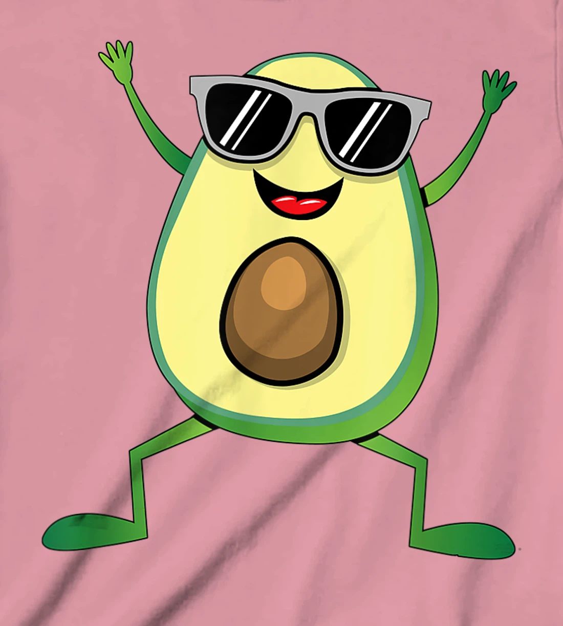 Womens Vegan Food Graphic - Guacamole - Cute Dancing Avocado T-Shirt, Kid T-Shirt and Women T-Shirt