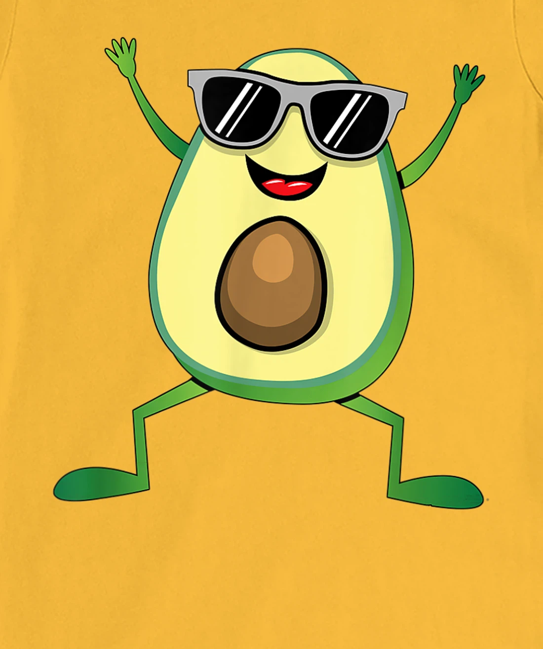 Womens Vegan Food Graphic - Guacamole - Cute Dancing Avocado T-Shirt, Kid T-Shirt and Women T-Shirt