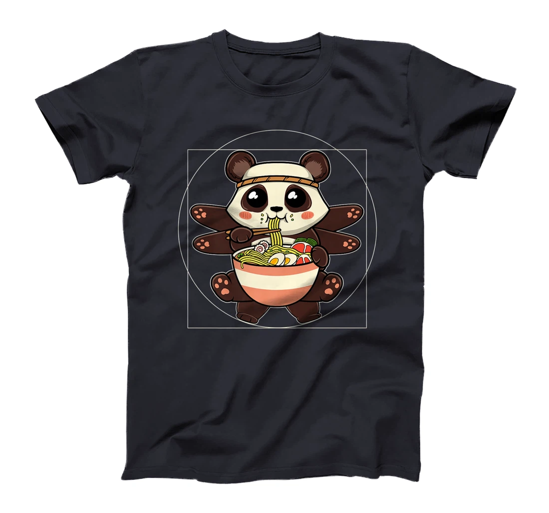 Ramen Noodles Panda Kawaii Anime Vitruvian Ramen Panda T-Shirt, Women T-Shirt