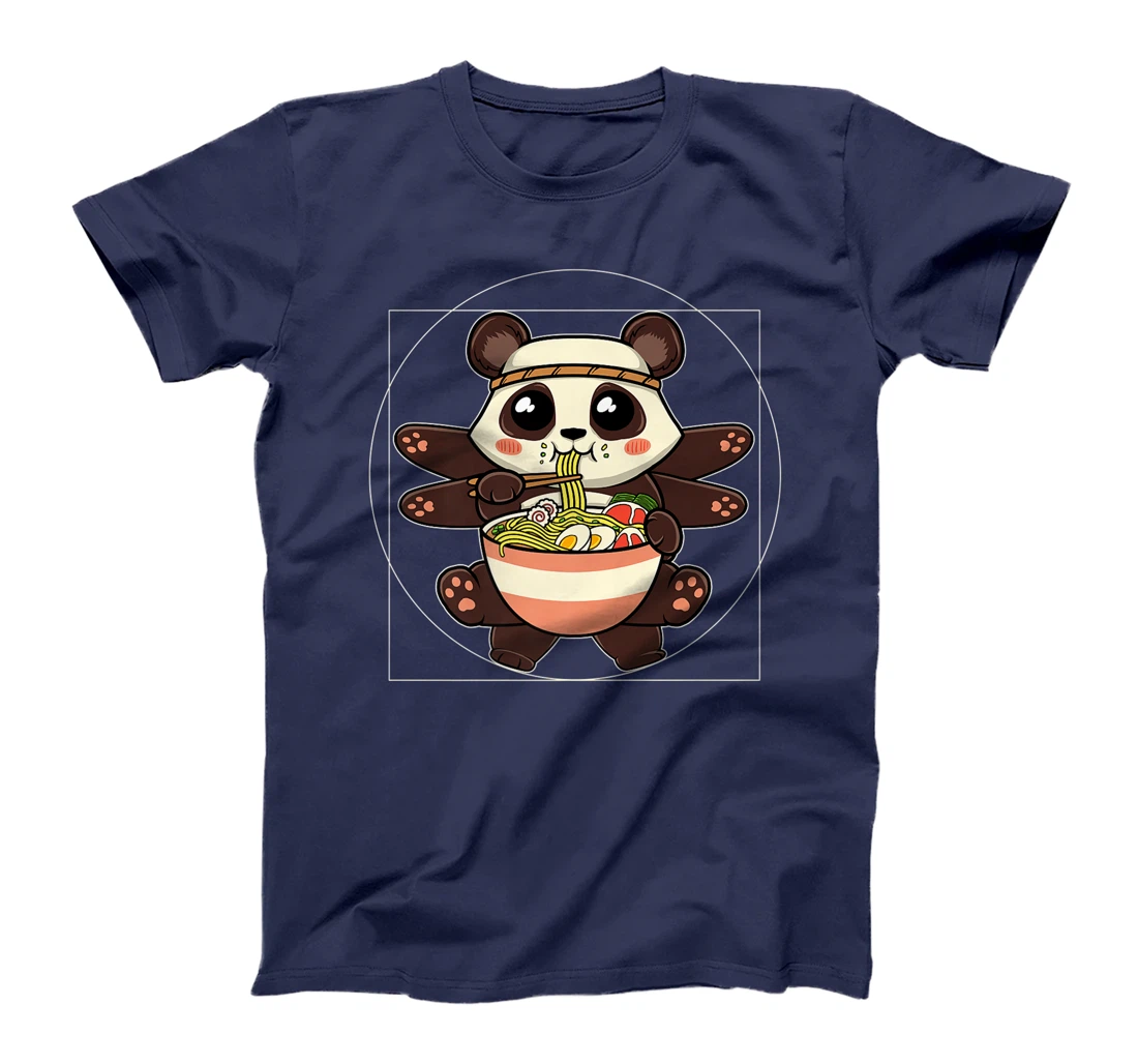 Ramen Noodles Panda Kawaii Anime Vitruvian Ramen Panda T-Shirt, Women T-Shirt