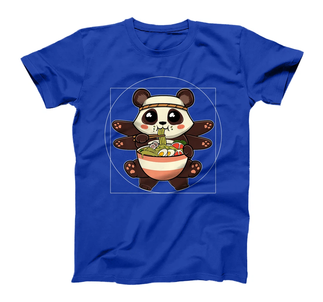 Ramen Noodles Panda Kawaii Anime Vitruvian Ramen Panda T-Shirt, Women T-Shirt