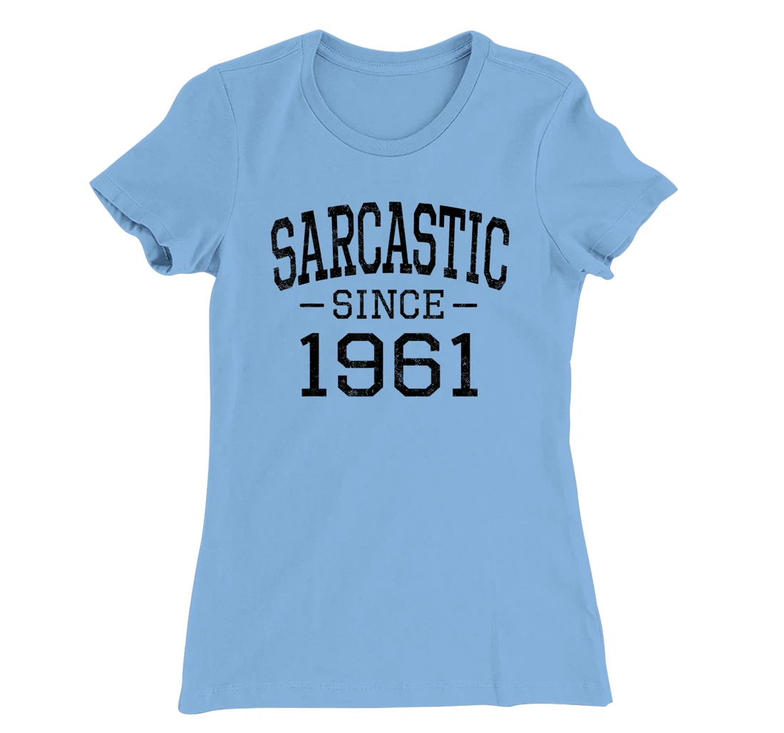 Womens Sarcastic Since 1961 Vintage Style Born in 1961 Birth Year T-Shirt, Women T-Shirt