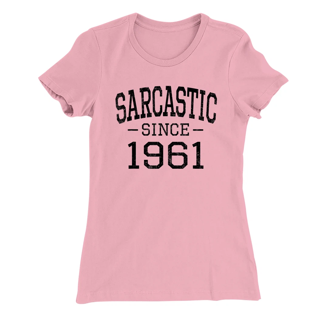 Womens Sarcastic Since 1961 Vintage Style Born in 1961 Birth Year T-Shirt, Women T-Shirt