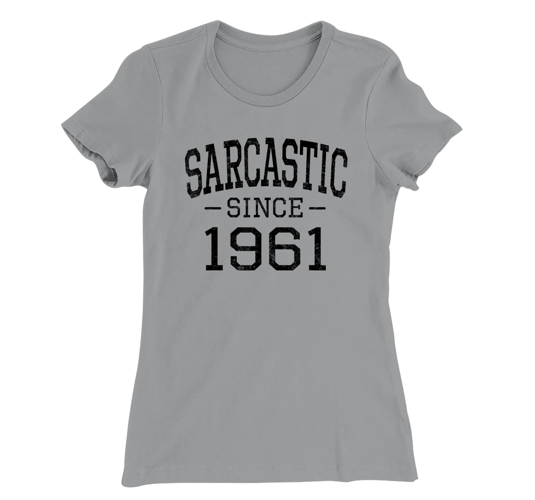 Womens Sarcastic Since 1961 Vintage Style Born in 1961 Birth Year T-Shirt, Women T-Shirt
