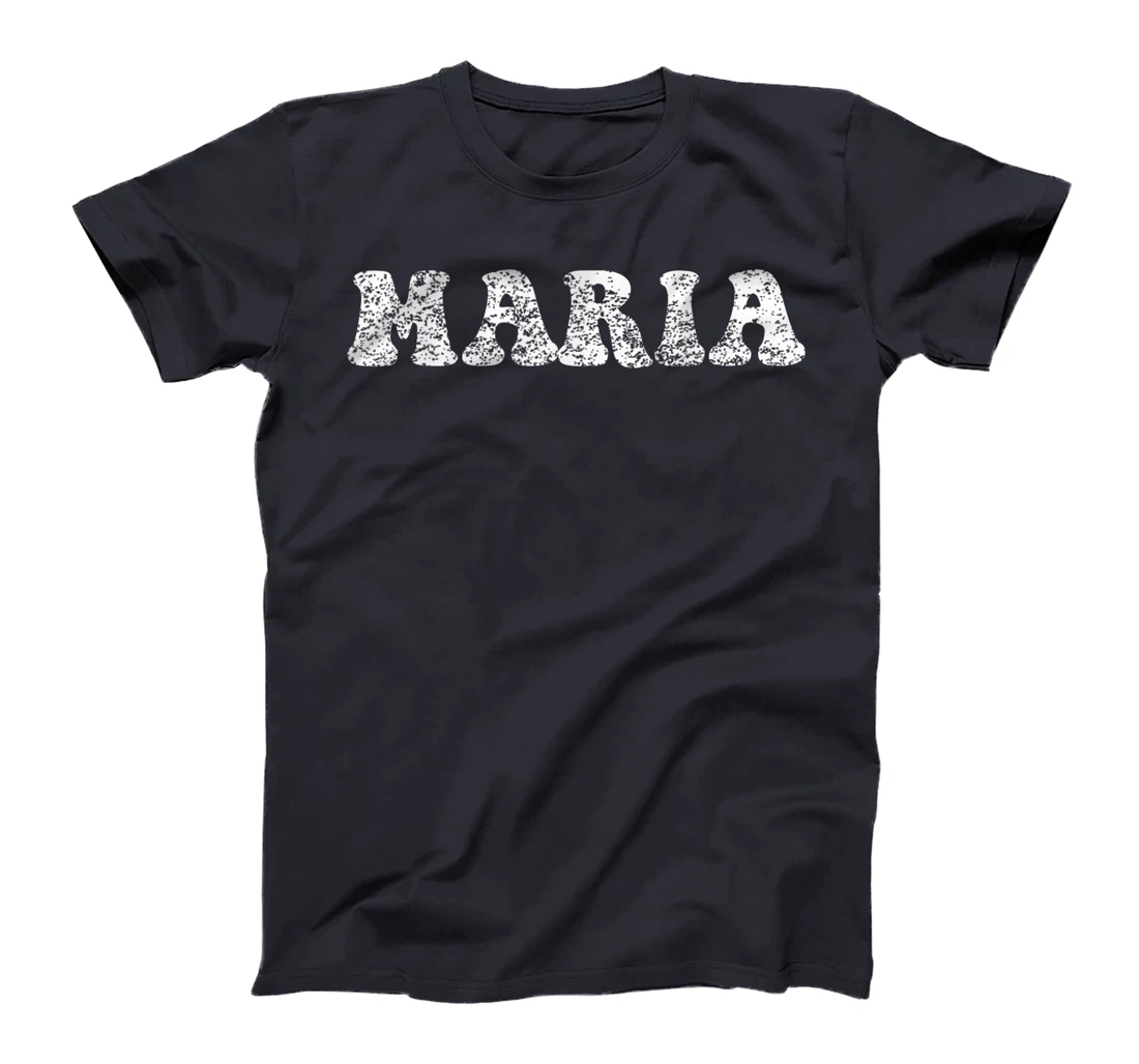 Distressed Grunge Worn Out Style Maria T-Shirt, Women T-Shirt