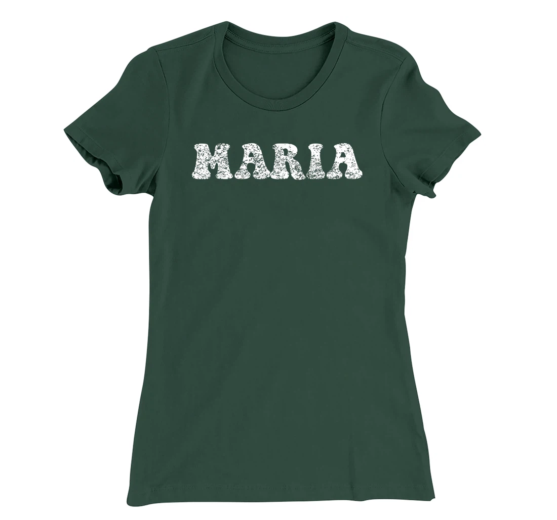 Distressed Grunge Worn Out Style Maria T-Shirt, Women T-Shirt