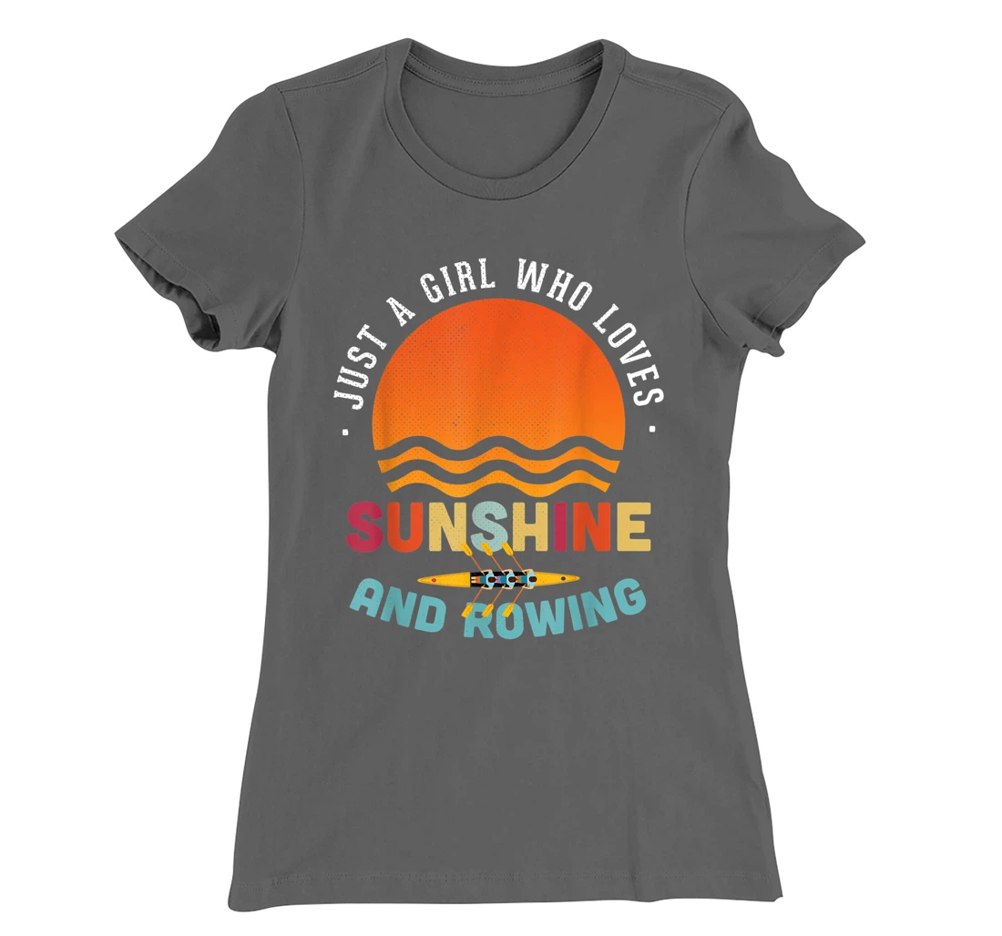Just A Girl Who Loves Sunshine And Rowing - Rower Gift T-Shirt, Kid T-Shirt and Women T-Shirt
