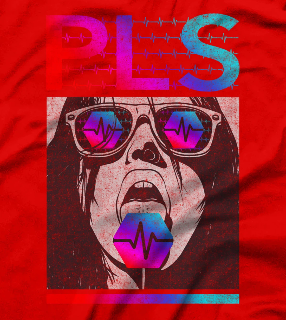 Hexicans Love PulseChain - Artistic Lollipop, HEX Investor T-Shirt