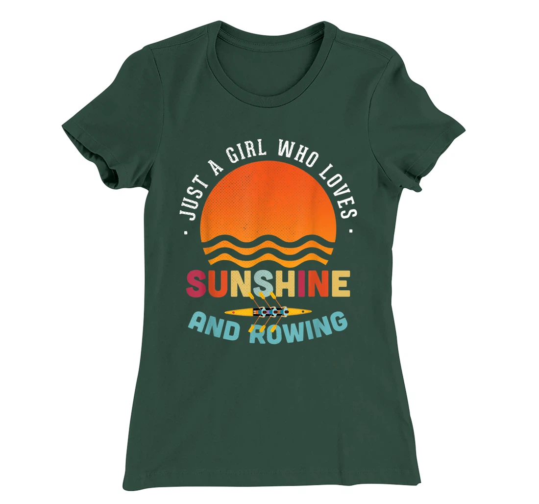 Just A Girl Who Loves Sunshine And Rowing - Rower Gift T-Shirt, Kid T-Shirt and Women T-Shirt