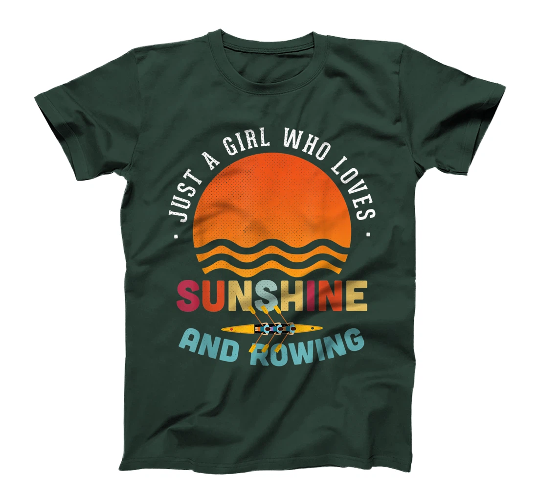 Just A Girl Who Loves Sunshine And Rowing - Rower Gift T-Shirt, Kid T-Shirt and Women T-Shirt