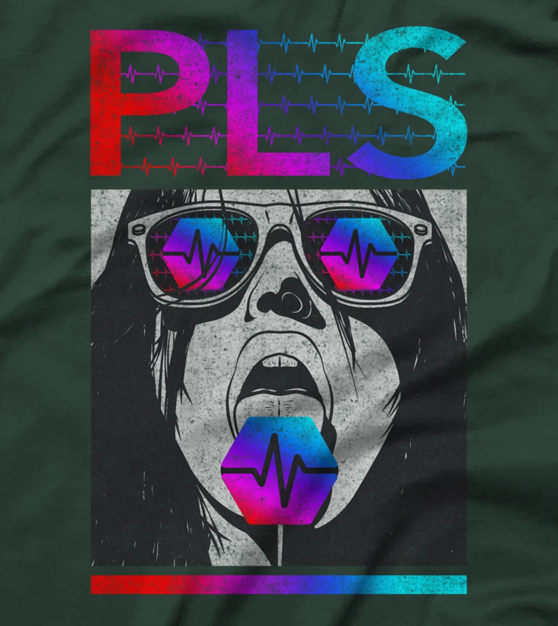 Hexicans Love PulseChain - Artistic Lollipop, HEX Investor T-Shirt