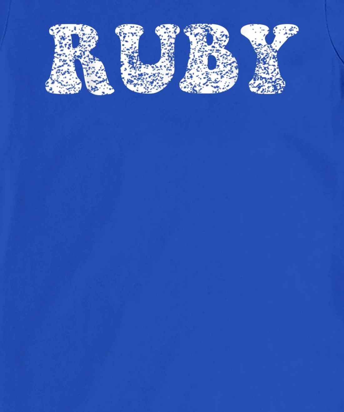 Distressed Grunge Worn Out Style Ruby T-Shirt, Women T-Shirt